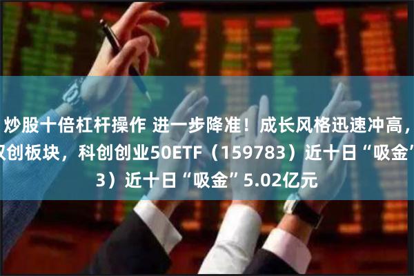 炒股十倍杠杆操作 进一步降准！成长风格迅速冲高，资金抢筹双创板块，科创创业50ETF（159783）近十日“吸金”5.02亿元